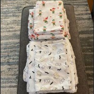 Rae Dunn Halloween Sheets and Belk Christmas Sheets